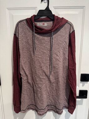 Silver Lake Men's Burgundy Heather Pullover Hoodie